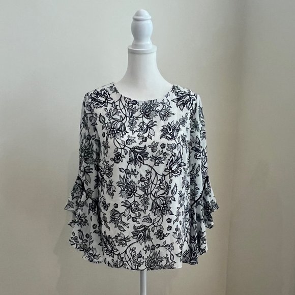 White House Black Market blouse top size 0 - Picture 1 of 6